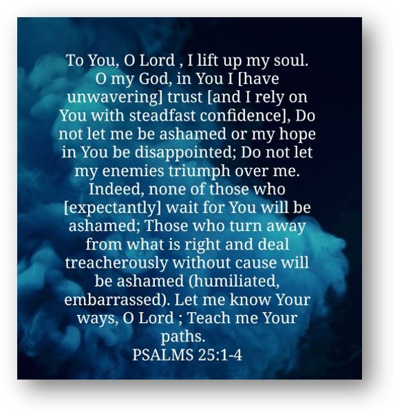 Psalm 25 – Protection, Guidance and Pardon